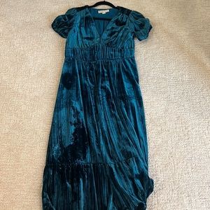 Michael Kors green velvet dress